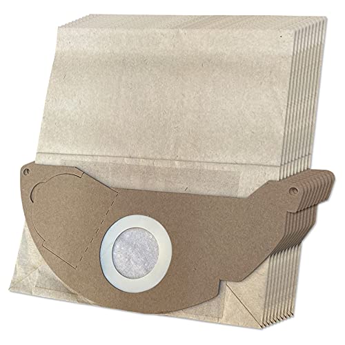 MohMus 10 Staubsaugerbeutel geeignet Für Kärcher A2054, A2236, A2064 - Papiertüten für Industriestaubsauger, Bodenstaubsauger, Mehrzwecksauger von MohMus