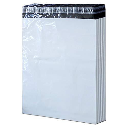 TOP - 100 Premium Versandbeutel - Größe: 240 x 350 mm + 50 mm - Farbe: Weiß - extrem Reißfest und Blickdicht - selbstklebend - COEX Versandtaschen - Versandtüten von MohMus