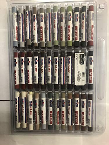 Mohawk Finishing Products Fil Stik Spachtelmasse für Holz und Kunststoff, transparent, halbhart, wasserfest, 72 Stück von Mohawk Finishing Products
