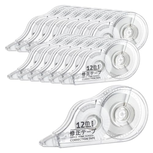 Moicainy Korrekturbänder 12m x 5mm Korrekturroller Korrekturmaus Set, 14er Pack, Ideal für das Büro, das Home Office oder die Schule, Weiß Moicainy Korrekturbänder 12m x 5mm Korrekturroller Korrekturmaus Set, 14er Pack, Ideal für das Büro, das Home Office oder die Schule, Weiß von Moicainy