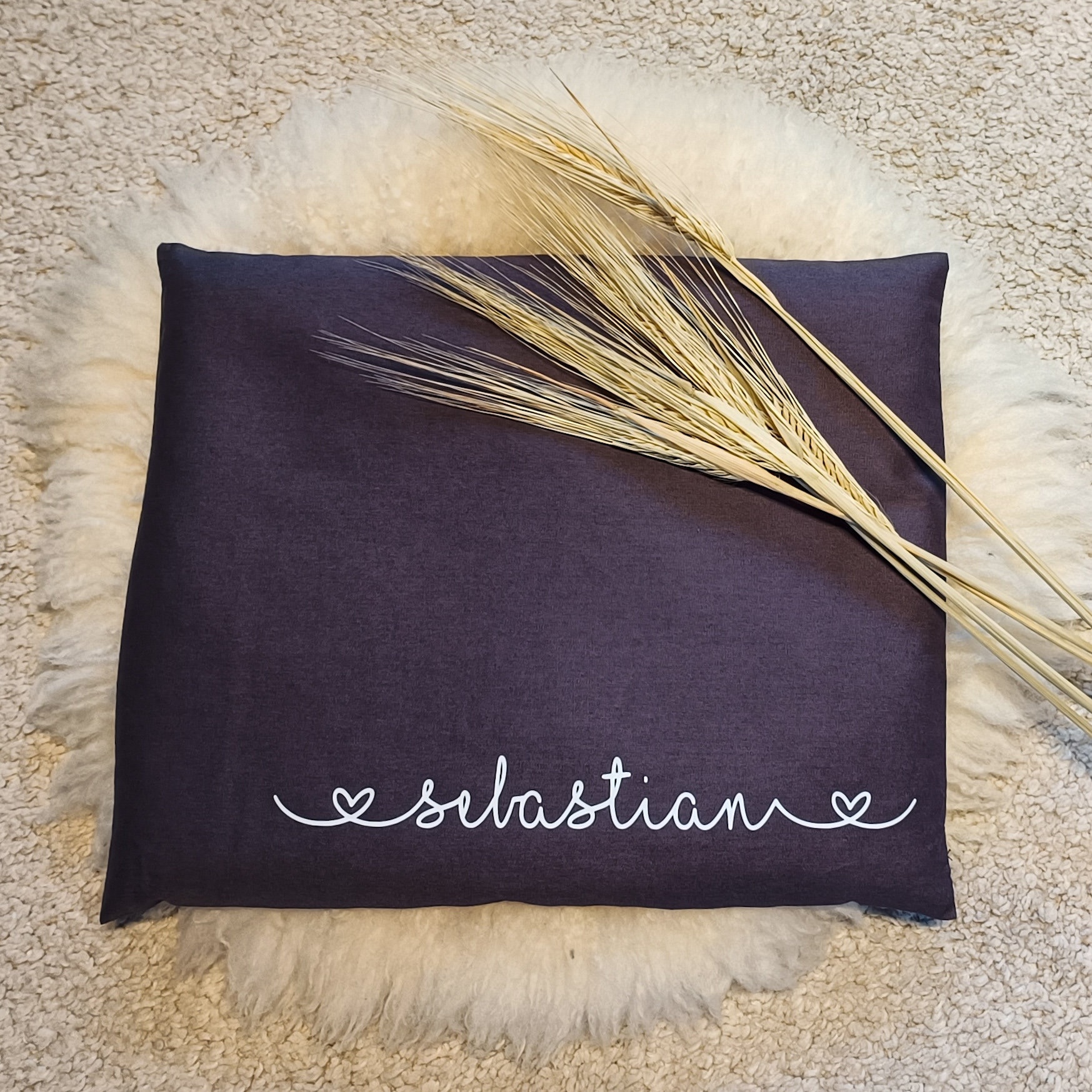 Personalisiertes Wärmekissen Mit Name - Handgenähtes Körnerkissen Wunschtext Personalisiertes Wärmekissen Mit Name - Handgenähtes Körnerkissen Wunschtext von MoiraLouArt