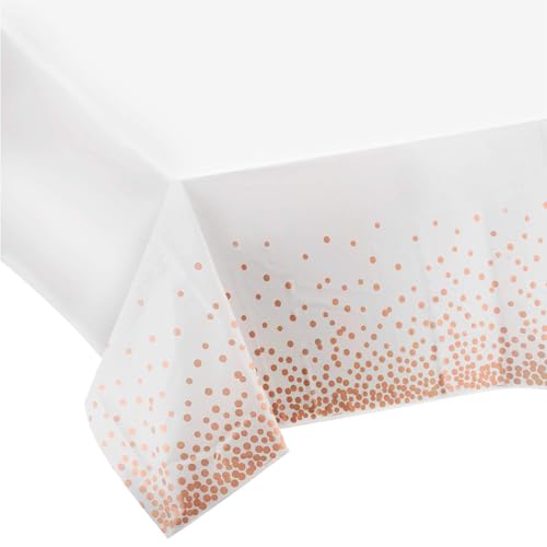 Mokani 4 Stück Einweg Tischdecke, Bierzeltgarnitur, Kunststoff Wasserabweisend, Rechteckig Tischtuch Geeignet für Party, Geburtstag, Hochzeit, Weihnachten, 137 x 274 cm, Rosegold Mokani 4 Stück Einweg Tischdecke, Bierzeltgarnitur, Kunststoff Wasserabweisend, Rechteckig Tischtuch Geeignet für Party, Geburtstag, Hochzeit, Weihnachten, 137 x 274 cm, Rosegold von MOKANI
