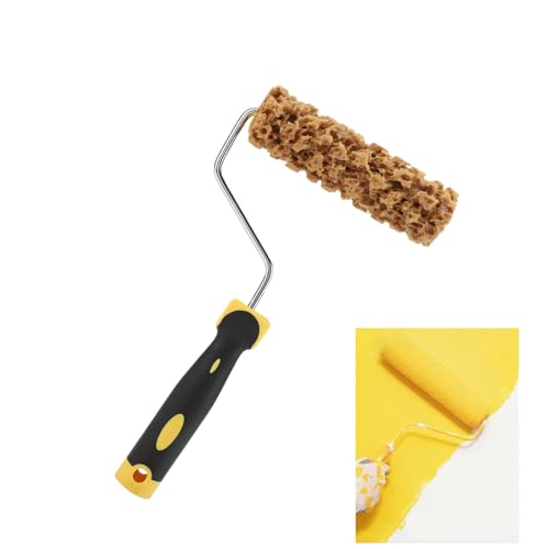 Roller für Spachtelmassen, Schaumwalzen Farbroller Wandfarbe, 30,5 x 16 x 4 cm, Paint Roller Texture Pattern aus Schaumstoff + Kunststoff, für kleinere Flächen oder Präzisionsarbeiten, Mit Griff Roller für Spachtelmassen, Schaumwalzen Farbroller Wandfarbe, 30,5 x 16 x 4 cm, Paint Roller Texture Pattern aus Schaumstoff + Kunststoff, für kleinere Flächen oder Präzisionsarbeiten, Mit Griff von Mokernali