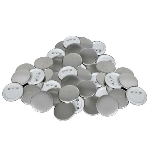 Mokuyary Set mit runden Anstecknadeln, 500 Stück, 58 mm (Silber, 44 mm) von Mokuyary