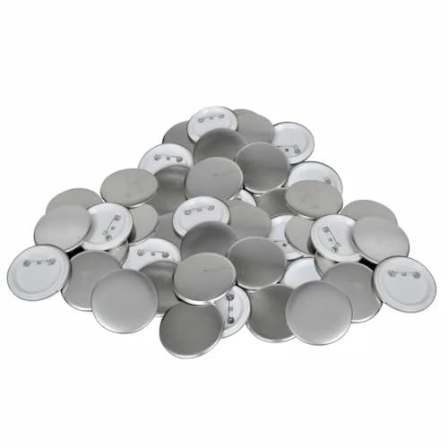Mokuyary Set mit runden Anstecknadeln, 500 Stück, 58 mm (Silber, 58 mm) von Mokuyary