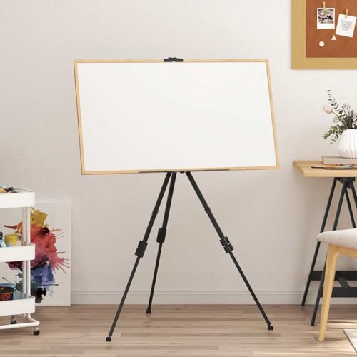 Mokuyary Staffelei, Höhe und Neigung verstellbar, ideal für Ausstellungen für Erwachsene, leicht und einfach zu falten, verstellbare Ausstellungsstaffelei aus schwarzem Metall von Mokuyary