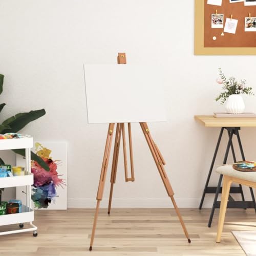Mokuyary Staffelei aus Holz, Höhe und Neigung verstellbar, ideal für Ausstellungen für Erwachsene, leicht und einfach zu falten, Staffelei aus massivem Buchenholz, 100 x 104 x 172 cm von Mokuyary
