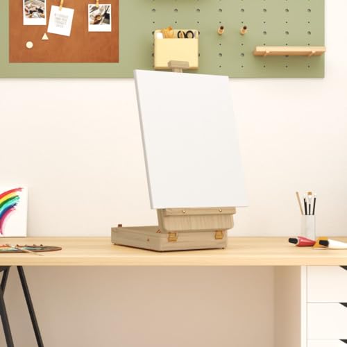 Mokuyary Staffelei aus Holz, Höhe und Neigung verstellbar, ideal für Ausstellungen für Erwachsene, leicht und einfach zu falten, Tischstaffelei aus massivem Kiefernholz, 27 x 43 x 68 cm Mokuyary Staffelei aus Holz, Höhe und Neigung verstellbar, ideal für Ausstellungen für Erwachsene, leicht und einfach zu falten, Tischstaffelei aus massivem Kiefernholz, 27 x 43 x 68 cm von Mokuyary
