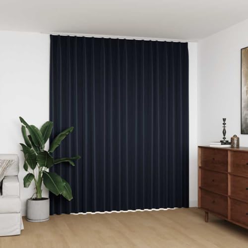 Mokuyary Verdunkelungsvorhang mit Haken Anthrazit 290 x 245 cm Verdunklungsvorhänge Gardinen Thermogardine gegen Kälte Gardine mit Ösen für Schlafzimmer, Wohnzimmer, Kinderzimmer von Mokuyary