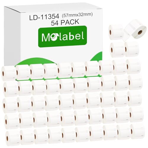 Molabel 11354 54pack 57 x 32 mm Compatible with DYMO S0722540 Compatible with Dymo LabelWriter 300, 310, 315, 320, 330 series, 400 series, 450 series Molabel 11354 54pack 57 x 32 mm Compatible with DYMO S0722540 Compatible with Dymo LabelWriter 300, 310, 315, 320, 330 series, 400 series, 450 series von Molabel