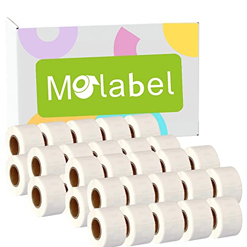 Molabel 99010 40-Pack(28 x 89 mm) Compatible with Dymo Labelwriter 4XL 450 400 330 320 310 SLP120 200 220 240 400 450 von Molabel