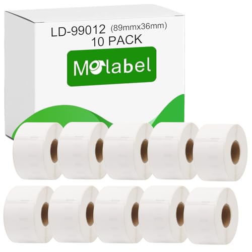 Molabel 99012 10-Pack Compatible with Dymo LabelWriter 310, 320, 330 Series, 400 Series, 450 Series, 4XL, EL40, EL60 and SLP 100, 120, 200, 220, 240, 400, 410, 420, 430, 440, 450 Molabel 99012 10-Pack Compatible with Dymo LabelWriter 310, 320, 330 Series, 400 Series, 450 Series, 4XL, EL40, EL60 and SLP 100, 120, 200, 220, 240, 400, 410, 420, 430, 440, 450 von Molabel