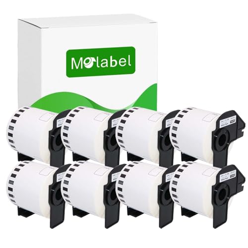 Molabel address Label DK-22205 DK22205 8pack Rolls (Endless) Compatible with Brother P-Touch QL-500 QL-500A QL-500BS QL-500BW von Molabel