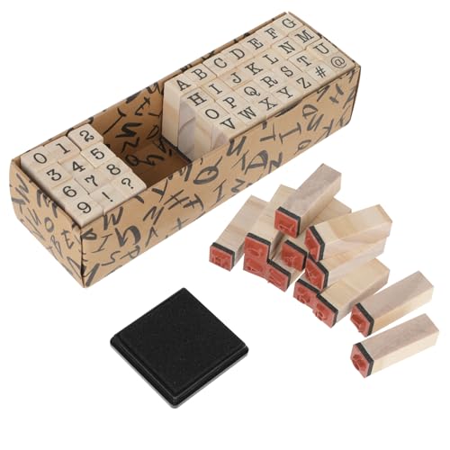 Molain 40 Stück Buchstaben Stempel, stempel buchstaben mit Stempelkissen Holzstempel Buchstaben, Zahlen und Symbole Stempel Set Stempel kinder für Handwerk Kunst Scrapbooking Kartenherstellung Molain 40 Stück Buchstaben Stempel, stempel buchstaben mit Stempelkissen Holzstempel Buchstaben, Zahlen und Symbole Stempel Set Stempel kinder für Handwerk Kunst Scrapbooking Kartenherstellung von Molain