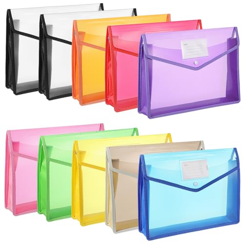 Molain Fächermappen aus Kunststoff, A4-Größe, wasserdicht, Dokumenten-Organizer, Schnappverschluss, Tasche mit Kartenfach, große Kapazität, transparente Ordner für Büro, Schule, Aktenaufbewahrung, 10 Molain Fächermappen aus Kunststoff, A4-Größe, wasserdicht, Dokumenten-Organizer, Schnappverschluss, Tasche mit Kartenfach, große Kapazität, transparente Ordner für Büro, Schule, Aktenaufbewahrung, 10 von Molain