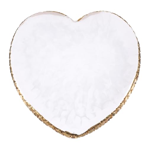 Molain Nail Art Paletten, Harz-Nagel-Mischpalette Farbmischplatte Goldener Rand Harz-Nagelhalter Herzförmige Kosmetische Mischwerkzeuge Molain Nail Art Paletten, Harz-Nagel-Mischpalette Farbmischplatte Goldener Rand Harz-Nagelhalter Herzförmige Kosmetische Mischwerkzeuge von Molain