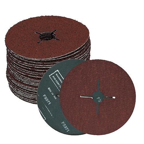 Molatool 25 Stück Fiberschleifscheiben Korund 125 mm P60 Molatool 25 Stück Fiberschleifscheiben Korund 125 mm P60 von Molatool