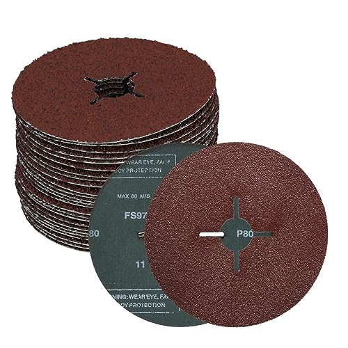 Molatool 25 Stück Fiberschleifscheiben Korund 125 mm P80 Molatool 25 Stück Fiberschleifscheiben Korund 125 mm P80 von Molatool