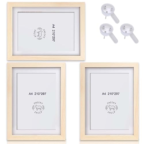 3er Set Bilderrahmen A4: Bilderrahmen Holz 21x30 cm Fotorahmen DIN A4 Bilderrahmen MDF Rahmen aus bruchsicherem Plexiglas Posterrahmen Hanging Bilderrahmen Ideal für Collage Portraits & Urkunden 3er Set Bilderrahmen A4: Bilderrahmen Holz 21x30 cm Fotorahmen DIN A4 Bilderrahmen MDF Rahmen aus bruchsicherem Plexiglas Posterrahmen Hanging Bilderrahmen Ideal für Collage Portraits & Urkunden von Molbory