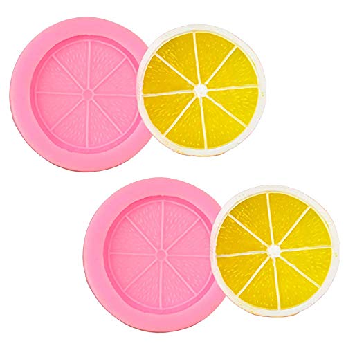 2 x Zitronenscheiben-Fondant-Formen, Orangen-Frucht-Stück, Silikon, Schokolade, Süßigkeiten, Kuchen, Cupcakes, Dekorationswerkzeug, Polymer-Ton, Epoxidharz-Form 2 x Zitronenscheiben-Fondant-Formen, Orangen-Frucht-Stück, Silikon, Schokolade, Süßigkeiten, Kuchen, Cupcakes, Dekorationswerkzeug, Polymer-Ton, Epoxidharz-Form von MoldFun