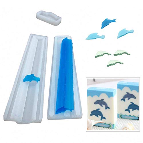 Delfin-Form, lange Röhre, Silikonform Gießformen, Delfinsäule, Schokolade, Süßigkeiten, handgefertigt, Kerzenform, Seifenherstellung Silikonformen Delfin-Form, lange Röhre, Silikonform Gießformen, Delfinsäule, Schokolade, Süßigkeiten, handgefertigt, Kerzenform, Seifenherstellung Silikonformen von MoldFun