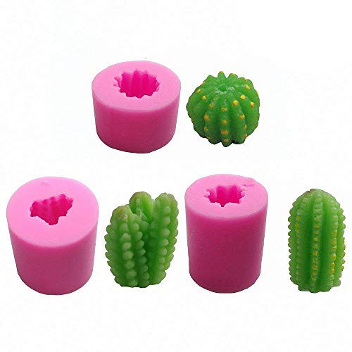 MoldFun Kaktus-Kerzenformen – Kakteen-Silikonform für Fondant, Kuchendekoration, Schokolade, Süßigkeiten, Mini-Seife, Lotion-Riegel, Polymer-Fimo-Ton, 3er-Pack MoldFun Kaktus-Kerzenformen – Kakteen-Silikonform für Fondant, Kuchendekoration, Schokolade, Süßigkeiten, Mini-Seife, Lotion-Riegel, Polymer-Fimo-Ton, 3er-Pack von MoldFun
