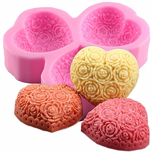 MoldFun Silikonform für Seife, Lotion, Bar, Badekugeln, Kerzen, 3 Mulden von MoldFun