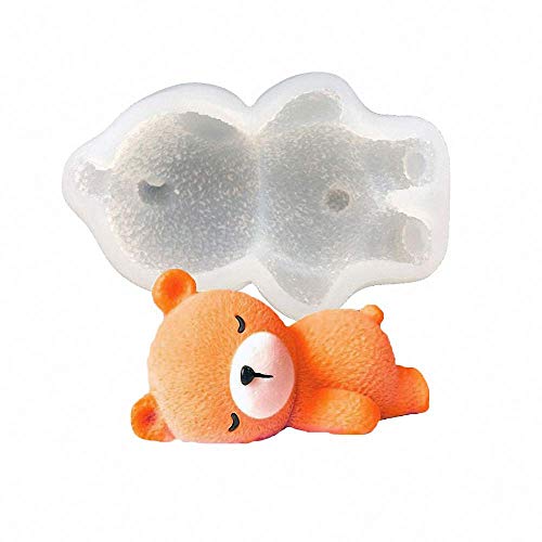 Silikonform für Seife und Kuchen, 3D-Motiv schlafender Bär Silikonform für Seife und Kuchen, 3D-Motiv schlafender Bär von MoldFun