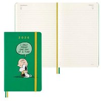 MOLESKINE Buchkalender Peanuts Charlie & Snoopy  2026 emeraldgrün von Moleskine