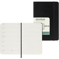 MOLESKINE Buchkalender Wochenkalender Juli 2025 - Dezember 2026 schwarz von Moleskine