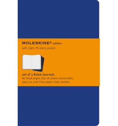 MOLESKINE CAHIER LARGE RULED JOURNAL (BLUE) BY MOLESKINE[PAPERBACK] von Moleskine