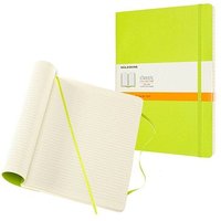 MOLESKINE Notizbuch Classic Collection flexibler Einband ca. DIN A4 liniert, hellgrün Softcover 192 Seiten von Moleskine