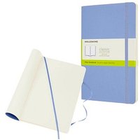 MOLESKINE Notizbuch Classic Collection flexibler Einband ca. DIN A5 blanko, hortensienblau Softcover 240 Seiten von Moleskine