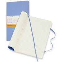 MOLESKINE Notizbuch Classic Collection flexibler Einband ca. DIN A5 liniert, hortensienblau Softcover 240 Seiten von Moleskine