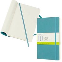 MOLESKINE Notizbuch Classic ca. DIN A5 blanko, riff blau Softcover 240 Seiten von Moleskine