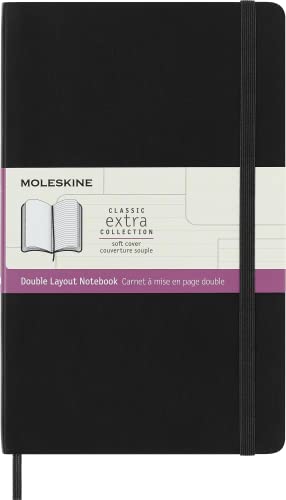 Moleskine, Classic Notizbuch, Leere und Linierte Seiten, Softcover und Elastischer Verschluss, Großformat 13x21 cm, Farbe Schwarz, 192 Seiten Moleskine, Classic Notizbuch, Leere und Linierte Seiten, Softcover und Elastischer Verschluss, Großformat 13x21 cm, Farbe Schwarz, 192 Seiten von Moleskine