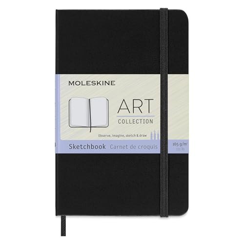 Moleskine 13 x 21 cm Großes Art Collection Skizzenbuch Zeichenblock Notizbuch Album mit Hartcover und elastischem Verschluss, Papier geeignet für Stifte, Bleistifte und Buntstifte, 88 Seiten, Schwarz Moleskine 13 x 21 cm Großes Art Collection Skizzenbuch Zeichenblock Notizbuch Album mit Hartcover und elastischem Verschluss, Papier geeignet für Stifte, Bleistifte und Buntstifte, 88 Seiten, Schwarz von Moleskine