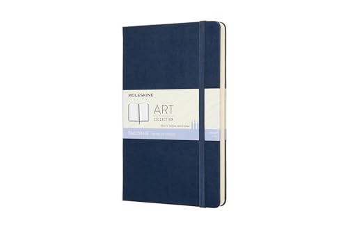 Moleskine 13 x 21 cm Großes Art Collection Skizzenbuch Zeichenblock Notizbuch Album mit Hartcover und elastischem Verschluss, Papier geeignet für Stifte, Bleistifte und Buntstifte, 88 Seiten, Blau Moleskine 13 x 21 cm Großes Art Collection Skizzenbuch Zeichenblock Notizbuch Album mit Hartcover und elastischem Verschluss, Papier geeignet für Stifte, Bleistifte und Buntstifte, 88 Seiten, Blau von Moleskine