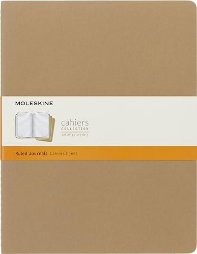 Moleskine Cahier, Notizhefte, 3er Set, packpapierbraun, XXLarge Moleskine Cahier, Notizhefte, 3er Set, packpapierbraun, XXLarge von Moleskine