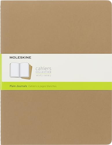 Moleskine Cahier, Notizhefte, 3er Set, packpapierbraun, XXLarge Moleskine Cahier, Notizhefte, 3er Set, packpapierbraun, XXLarge von Moleskine