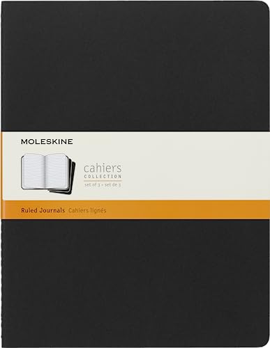 Moleskine Cahier, Notizhefte, 3er Set, schwarz, XXLarge Moleskine Cahier, Notizhefte, 3er Set, schwarz, XXLarge von Moleskine