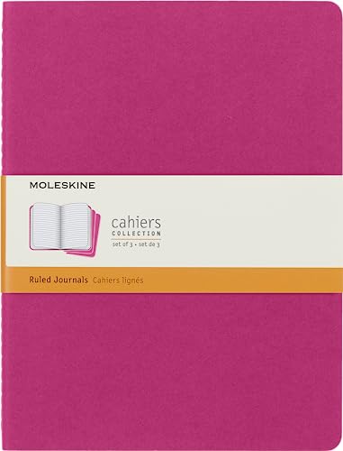 Moleskine Cahier Notizheft, Extra Large 19 x 25 cm, 120 Seiten, Kinetisches Pink, 3er pack Moleskine Cahier Notizheft, Extra Large 19 x 25 cm, 120 Seiten, Kinetisches Pink, 3er pack von Moleskine