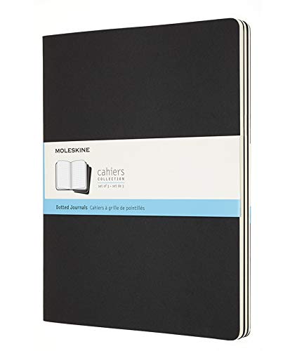 Moleskine Cahier Notizhefte (Punktraster, Xxlarge, Kartoneinband) 3er Set schwarz von Moleskine