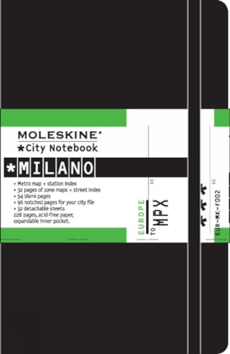 Moleskine City Notebook Milano, Pocket, Hardcover, schwarz Moleskine City Notebook Milano, Pocket, Hardcover, schwarz von Moleskine