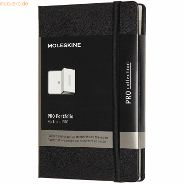Moleskine Fächermappe Pocket A6 Hardcover schwarz von Moleskine