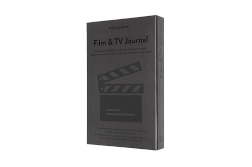 Moleskine Film & TV Journal, Notizbuch für Kino-, Film- und Fernsehserien-Enthusiasten, Filmkritik-Notizbuch mit Einführung in die Geschichte des Kinos, Hardcover, Farbe Grau, 400 Seiten von Moleskine