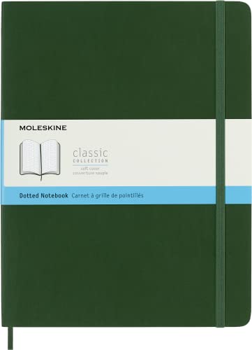 Moleskine Klassisches Notizbuch, Punktierter Notizblock mit weichem Einband und elastischem Verschluss, A4-Format 21 x 29,7 cm, Schwarz, 192 Seiten Moleskine Klassisches Notizbuch, Punktierter Notizblock mit weichem Einband und elastischem Verschluss, A4-Format 21 x 29,7 cm, Schwarz, 192 Seiten von Moleskine