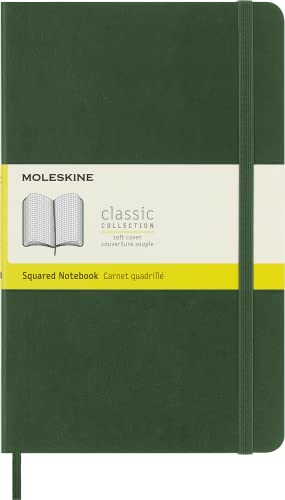 Moleskine Klassisches Notizbuch, Punktierter Notizblock mit weichem Einband und elastischem Verschluss, Großes Format 13 x 21 cm, Farbe Myrtegrün, 192 Seiten Moleskine Klassisches Notizbuch, Punktierter Notizblock mit weichem Einband und elastischem Verschluss, Großes Format 13 x 21 cm, Farbe Myrtegrün, 192 Seiten von Moleskine