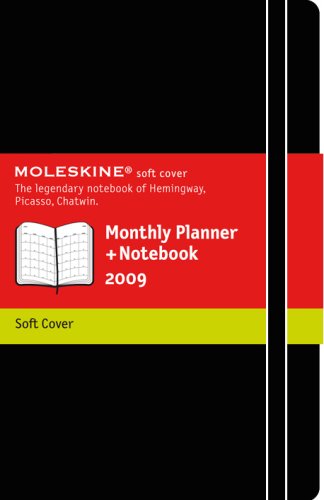 Moleskine Monthly Planner-Notebook Extra Large, black soft cover 2010 von Moleskine