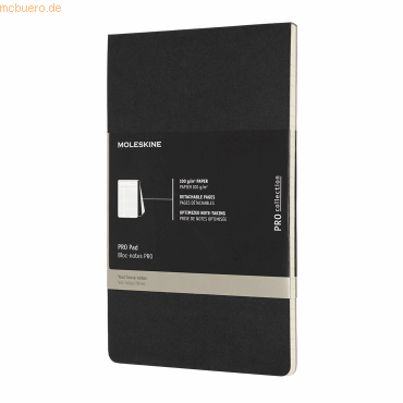 Moleskine Notizblock Large A5 liniert Softcover schwarz von Moleskine